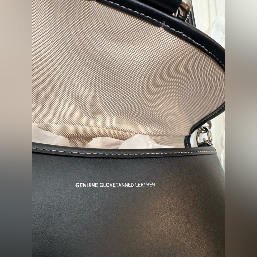 Coach Black Leather Shoulder Bag with Silver Hardware - Picture 9 of 15